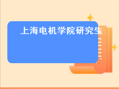 上海电机学院研究生（上海电机学院研究生分数线）插图