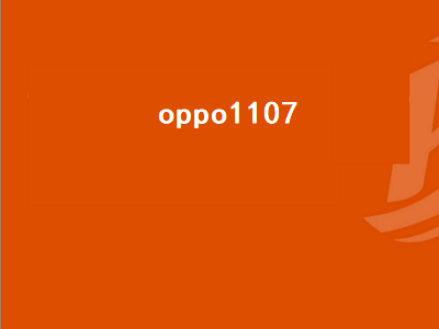 oppo1107（oppo1107参数）插图
